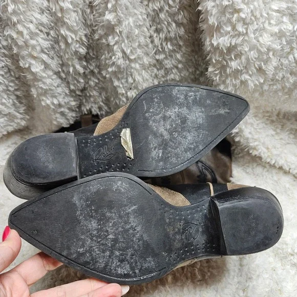 Reba Delilah Leather Pointed Toe Western Boots sz 7 - Picture 9 of 12